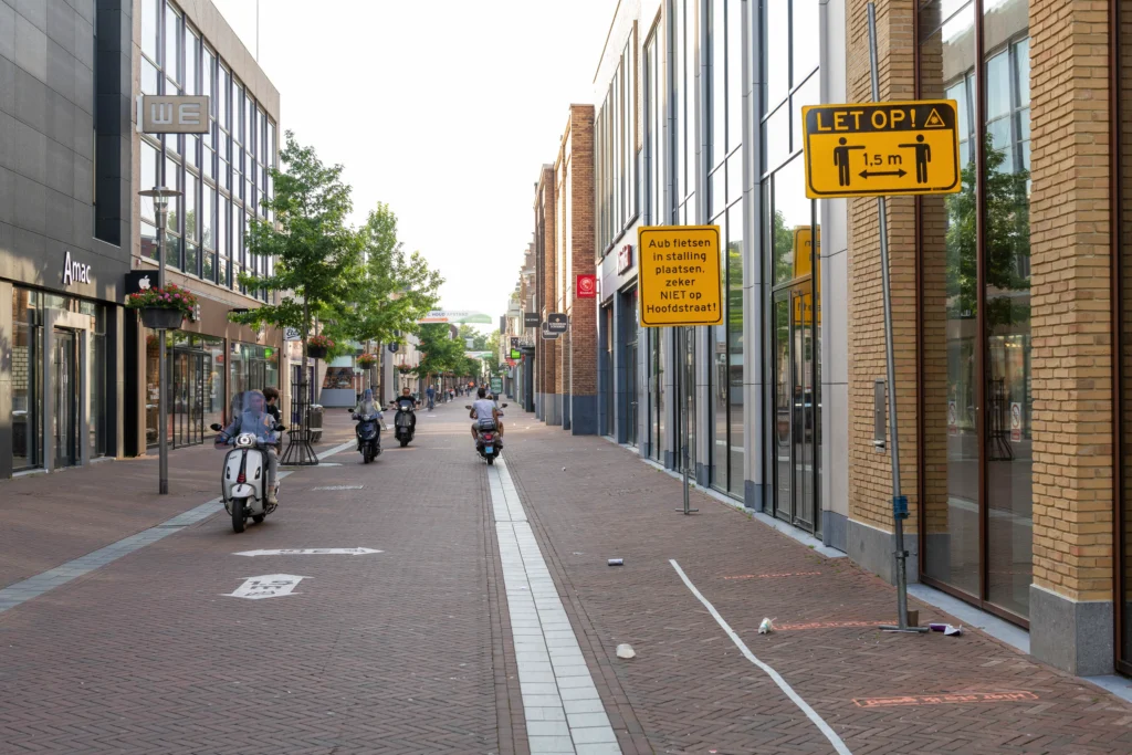 Binnenstad tijdens de eerste coronagolf